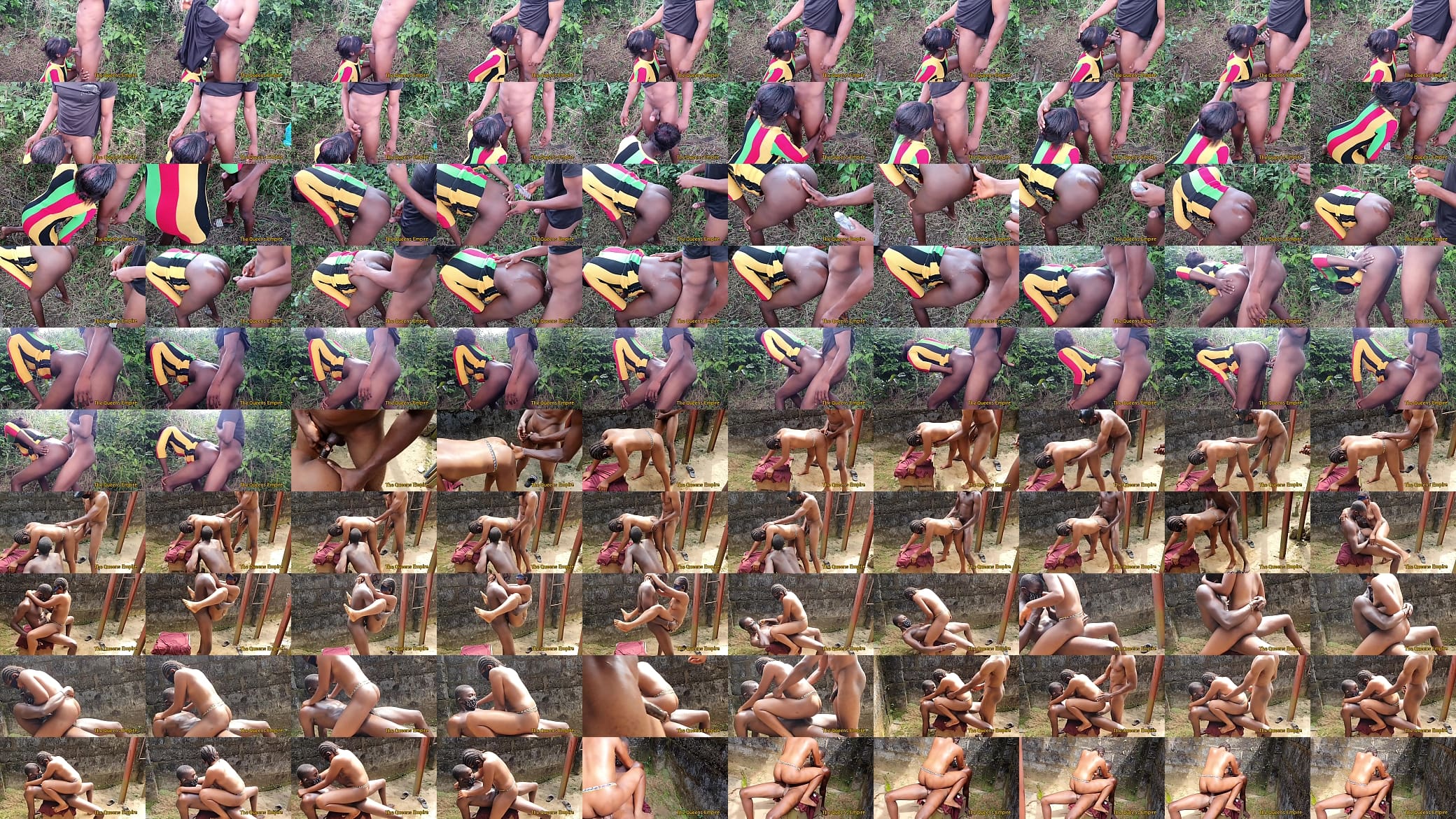 Ebony babes get fucked hardcore outside 预览图