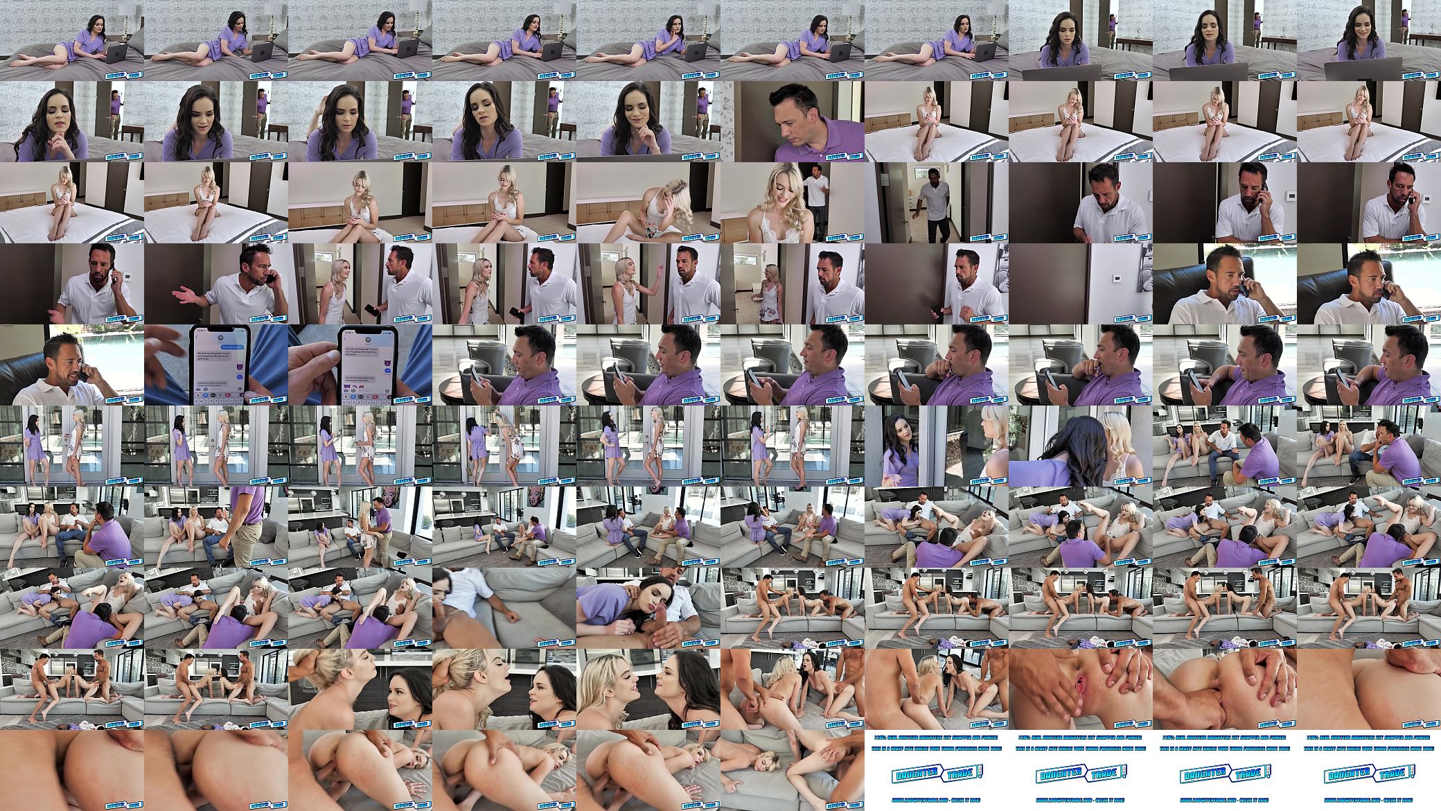 Teens tight vags slammed hard by each others angry daddies 预览图