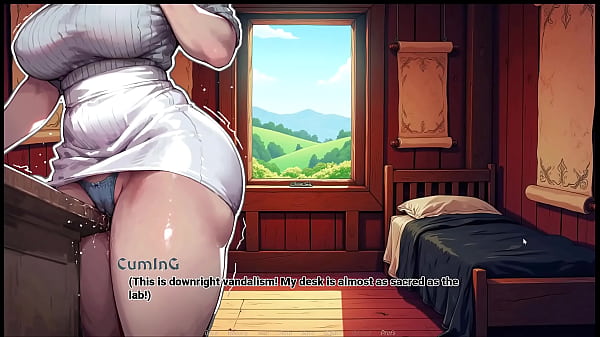ArchAlchemy [ Taboo Hentai Game ] Ep.7 STEP MOM CAUGHT SQUIRTING on my desk !