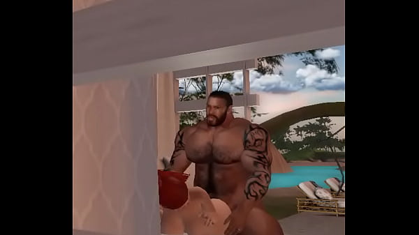 BIG D Brown fucks  red headed wife in resort cabana
