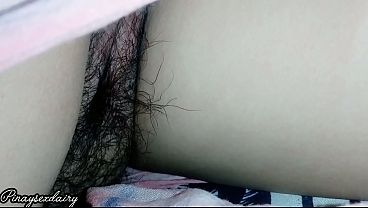 Daaaam Single Mom Hairy Pussy when she was alone at room let's watch her