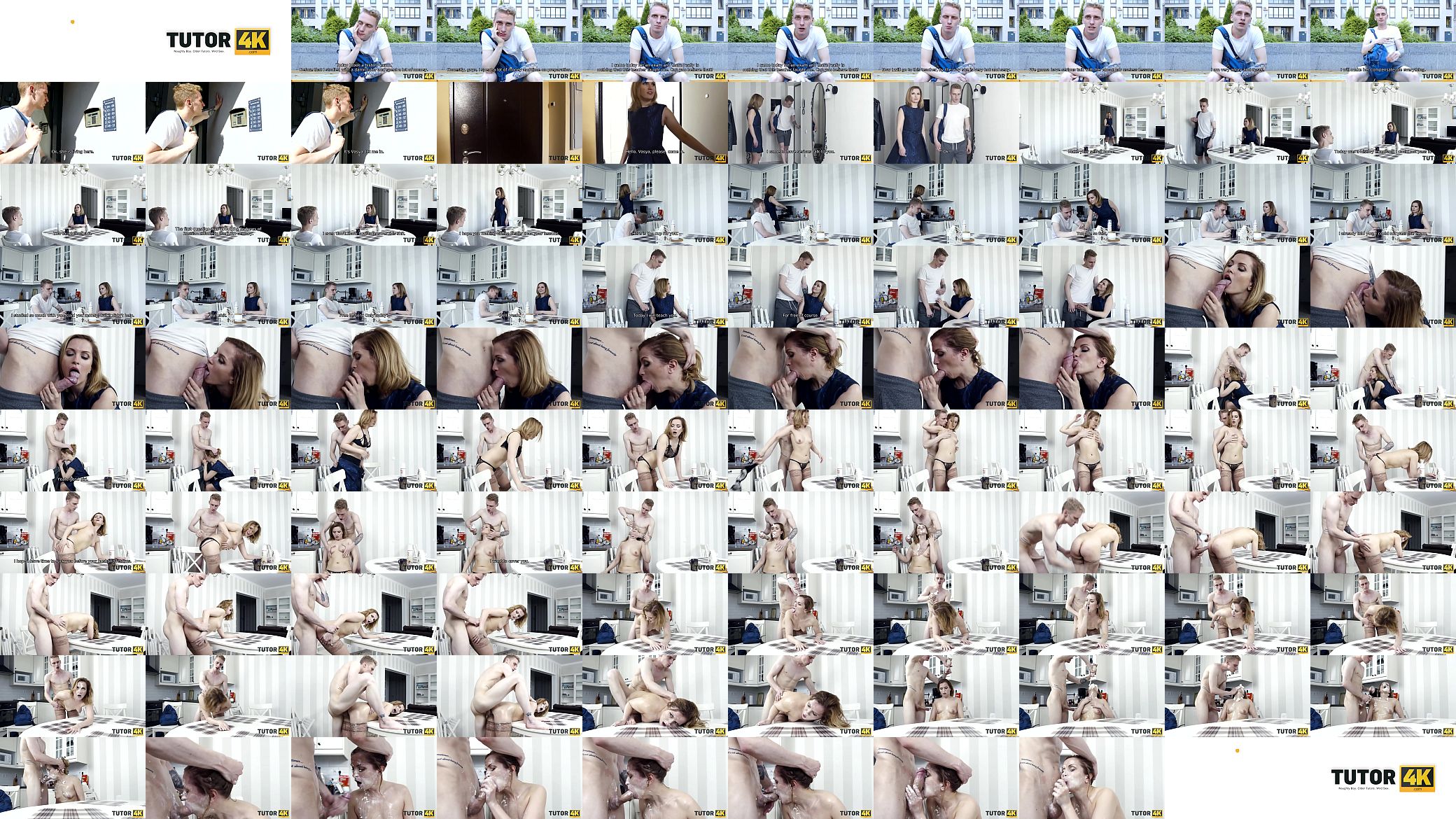 TUTOR4K. Student likes the way teacher sucks and works vaginal muscles 预览图