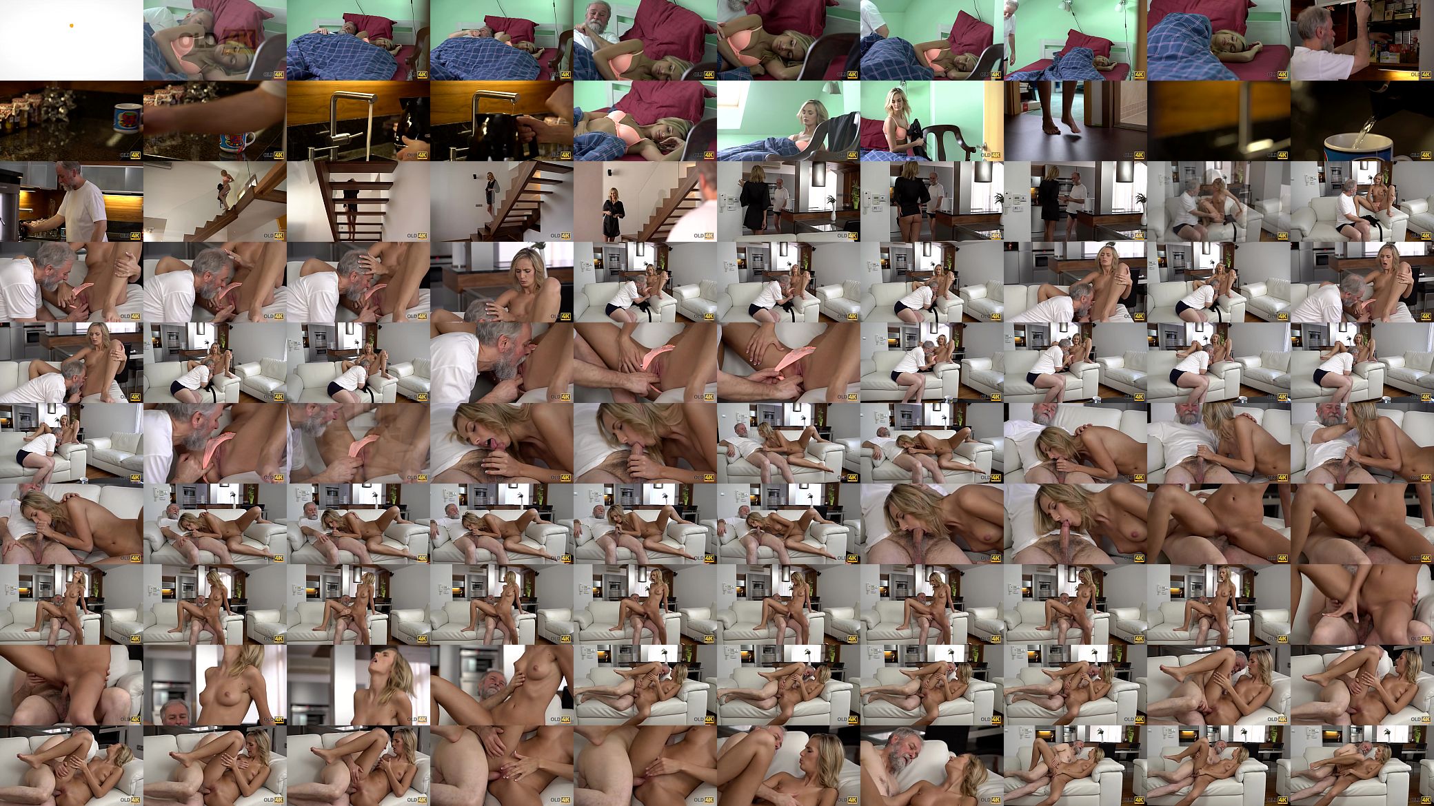 OLD4K. Old fingers wife&#039;s twat to prepare it for upcoming sex 预览图