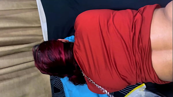 My big-titted sister-in-law is alone with me! I cum in her mouth! I hope they never find out!
