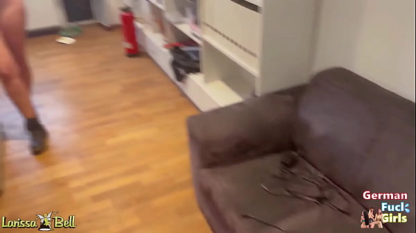 Sexy German blonde has to suck the senior boss'...