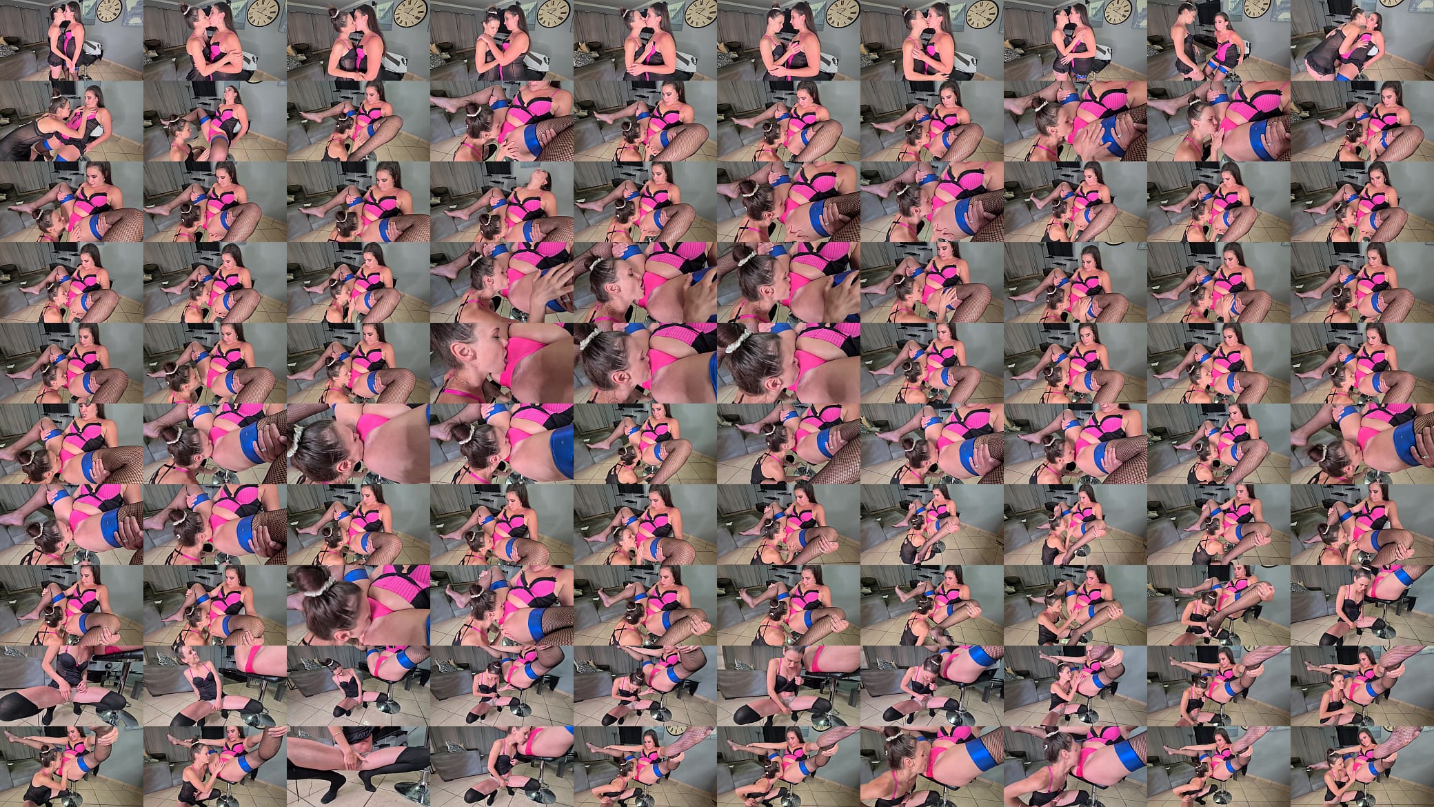 Sexy underclothes lesbians tongue kissing and having wet and messy | wet and pissy fun together | panty kissing | orgasm 预览图