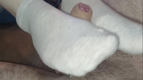 socksjob, sock full of cum