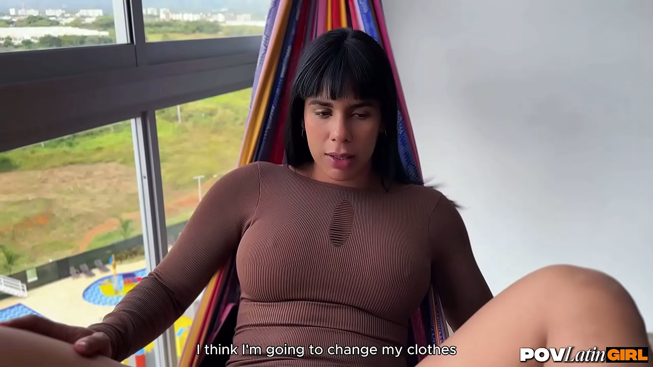 My girlfriend'_s roommate is a Colombian MILF who fucks me with anal sex - POVLatinGirl