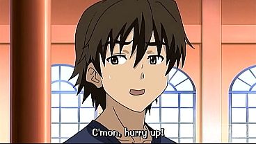 I fuck my roommate's tight ass in the shower - Hentai [Uncensored][Subtitle]