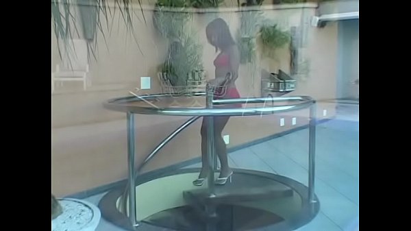 Download Video - A bald black guy fucks a lustful brunette in red lingerie in all holes