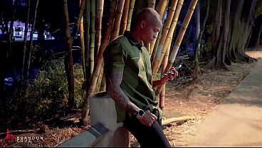 Mature blonde with tattoos taking a cock from her well-endowed, handsome friend.