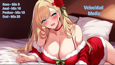 Santa wants to fuck you until you're dry. Can you withstand all the rounds? JOI Spanish voice.
