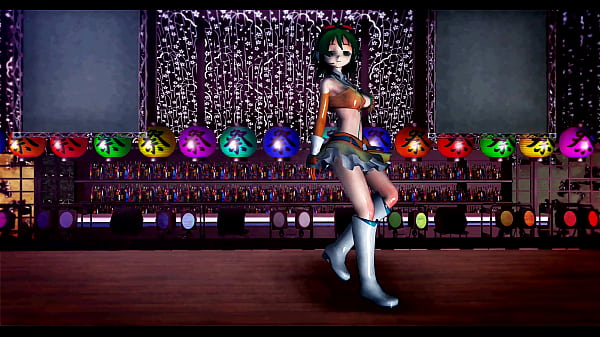 girl dances and exposes