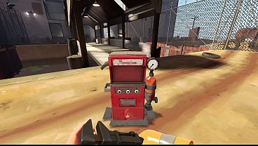 Team Fortress 2: Animated Fempyro Dispenser Screen