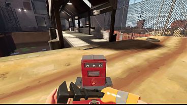 Team Fortress 2: Animated Fempyro Dispenser Screen