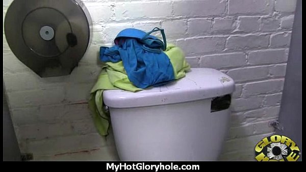 Hot couple having oral sex in gloryhole interracial 6