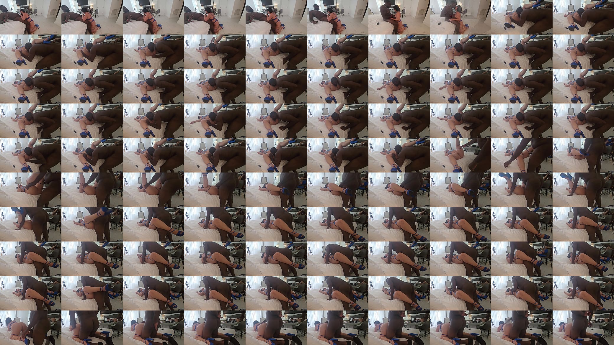 Interracial fun meeting in Miami with creampie 预览图