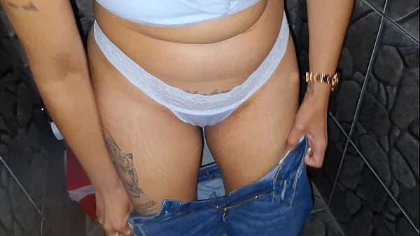 The girl had sex with the stranger without a condom in the bathroom after the party.