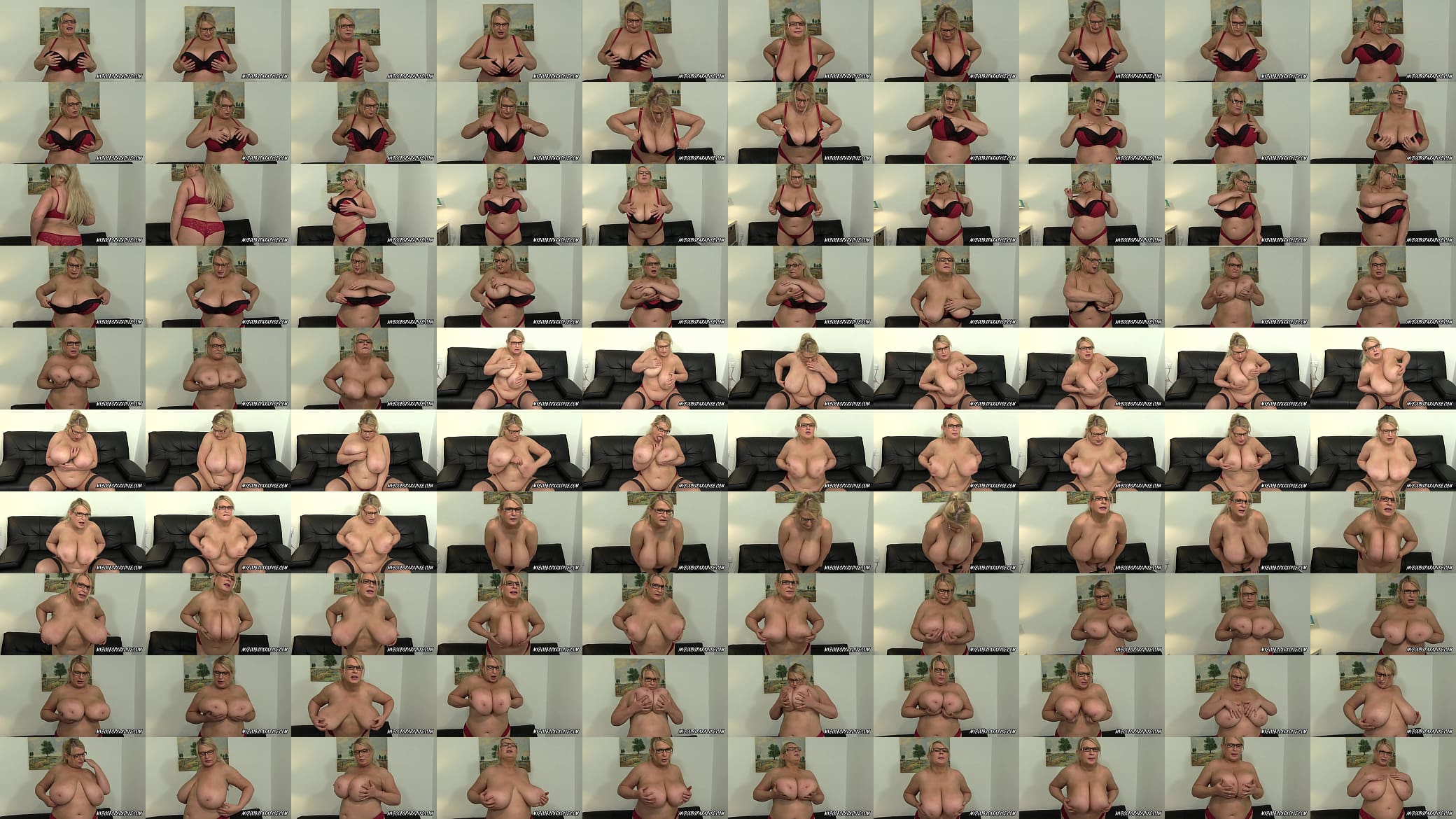 Mature Huge Boobs blonde Dirty Talking and Bouncing Boobs 预览图