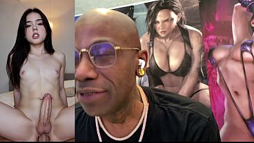 Transgender Christmas Cock Sucking, Beautiful Tight Teen With A Hard Trans Cock & Riding A Thicc Dick, Hard Ebony Babe Cumming All Over Herself, Tasty White Cum Flowing Cock, AI Generated