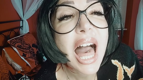 the the giantess uses you in place of her missing tooth and...
