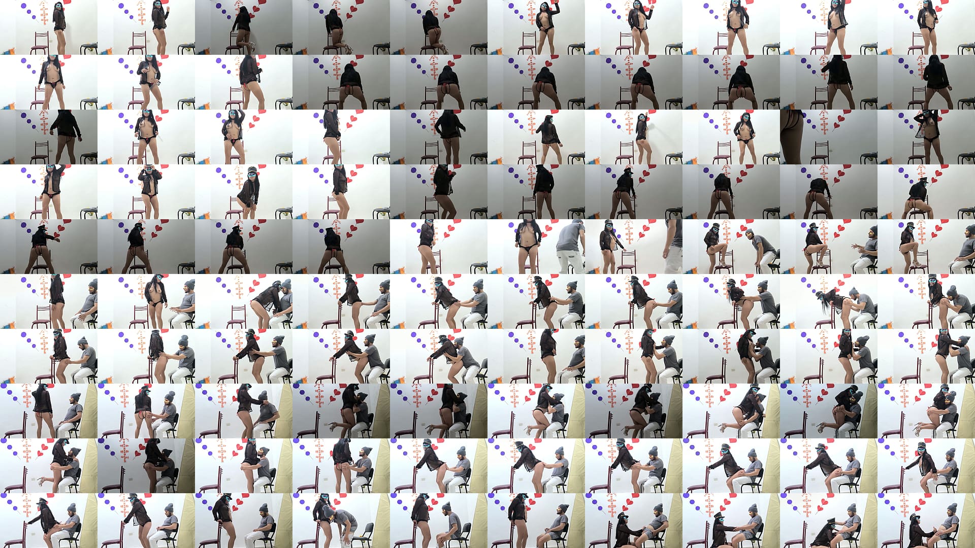 A female stripper dances for the birthday boy while the house is empty. She seduces him like a prostitute. 预览图
