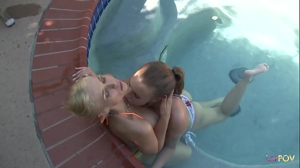 Lesbian girls got tired of playing tennis so they jumped into a jacuzzi and started grabbing each other
