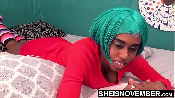 Download Video - HD Licking And Sucking Step Dad Scrotum Balls With Hard Big Dick During Taboo POV Blowjob In Pink Bra After Class&comma; Rolling My Tongue Around His BBC&comma; Innocent Step Daughter Sheisnovember Young Ebony Pussy And Petite Ass Spread by Msnovember