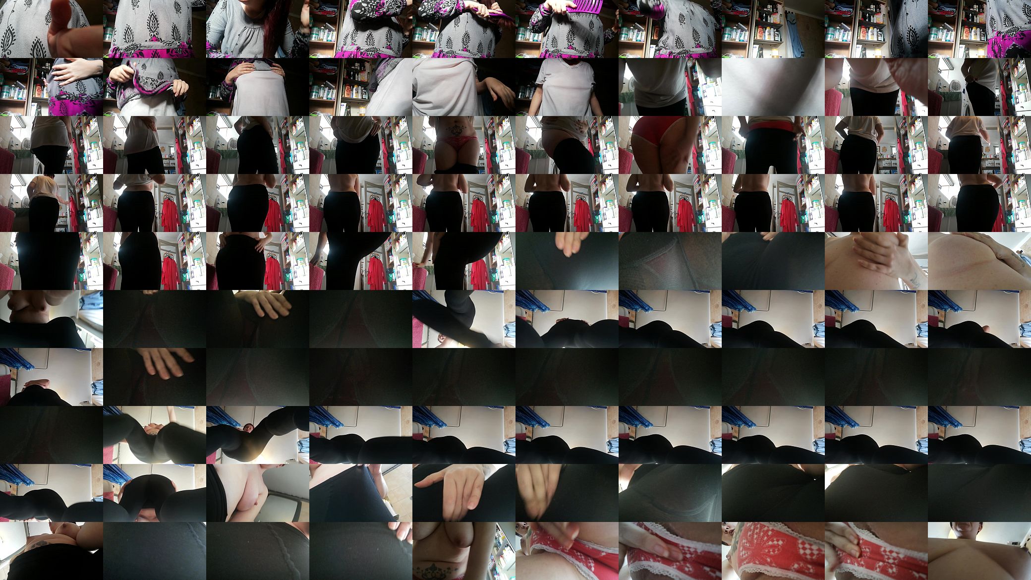 Your teacher comes home from school and shows you her sweaty and dirty panties and pantyhose 预览图
