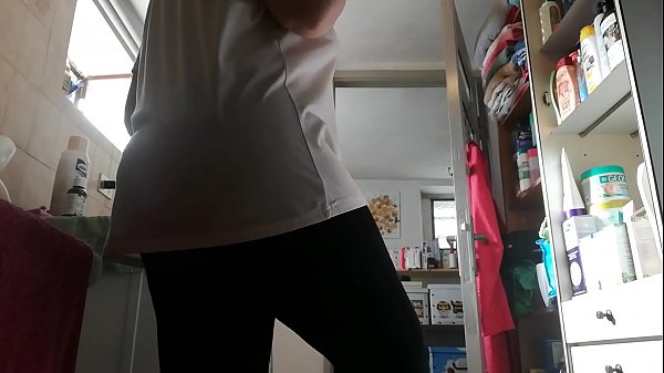 Your teacher comes home from school and shows you her sweaty and dirty panties and pantyhose