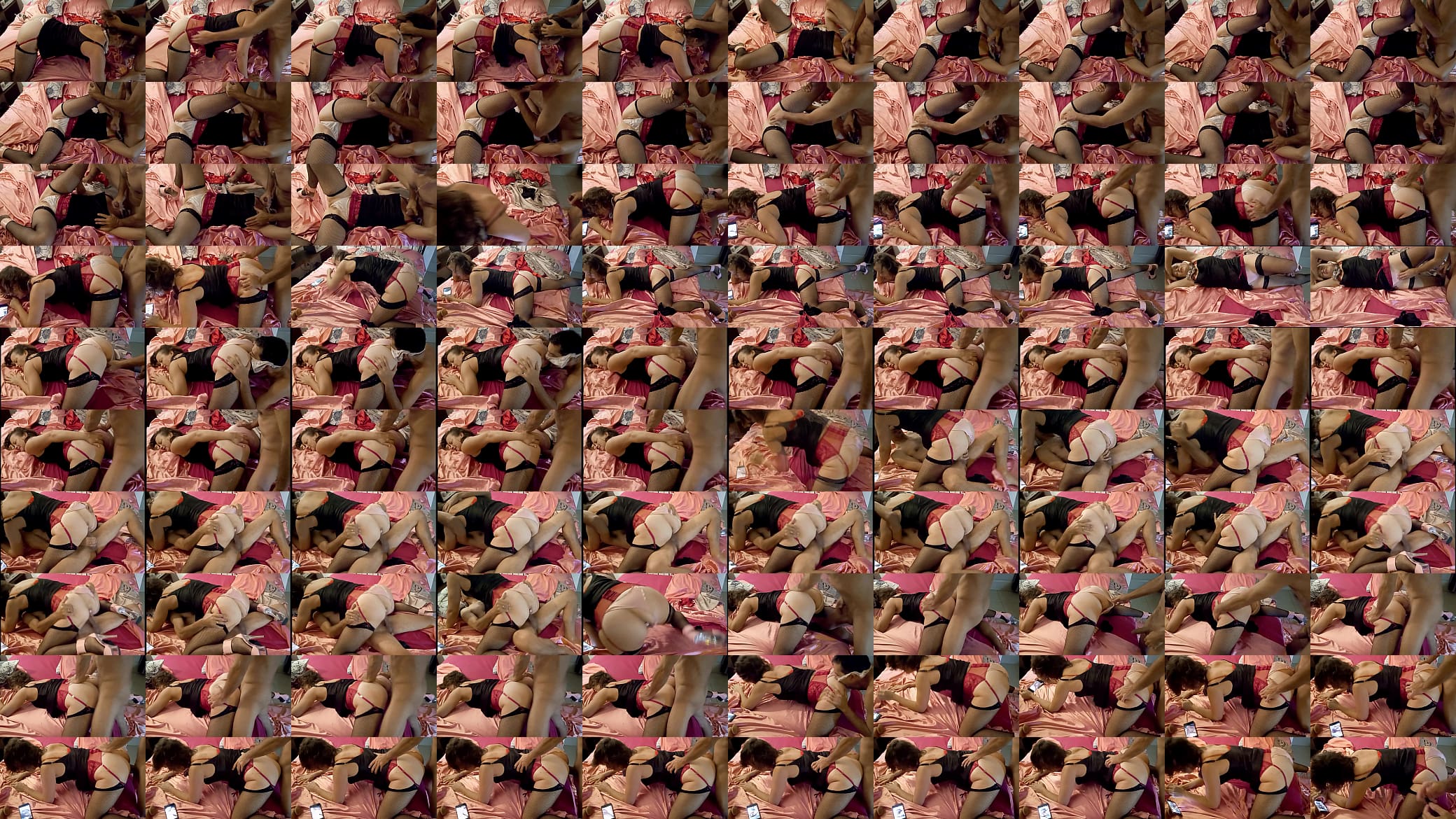 1251 (04) - Clothed Black Pants and White Satin Panties, White Slut, Red Lingerie, Fuck, Doggystyle, POV, Dirty French Talk, Rimming 预览图