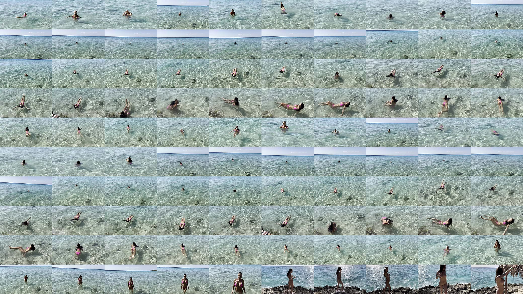 Monika Fox Swims In The Caribbean Sea And Poses Naked On The Reefs (Free) 预览图