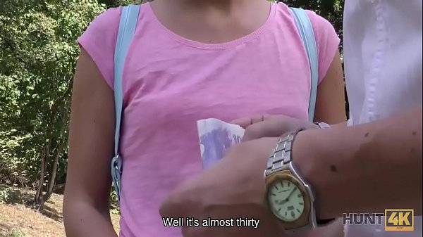 HUNT4K. Cuckold doesnt stop his girlfriend having sex with stranger