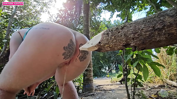 When I pee in the woods I seriously think about sticking this log of wood up my ass because it was itching