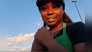 Starbucks waitress gets fucked on break