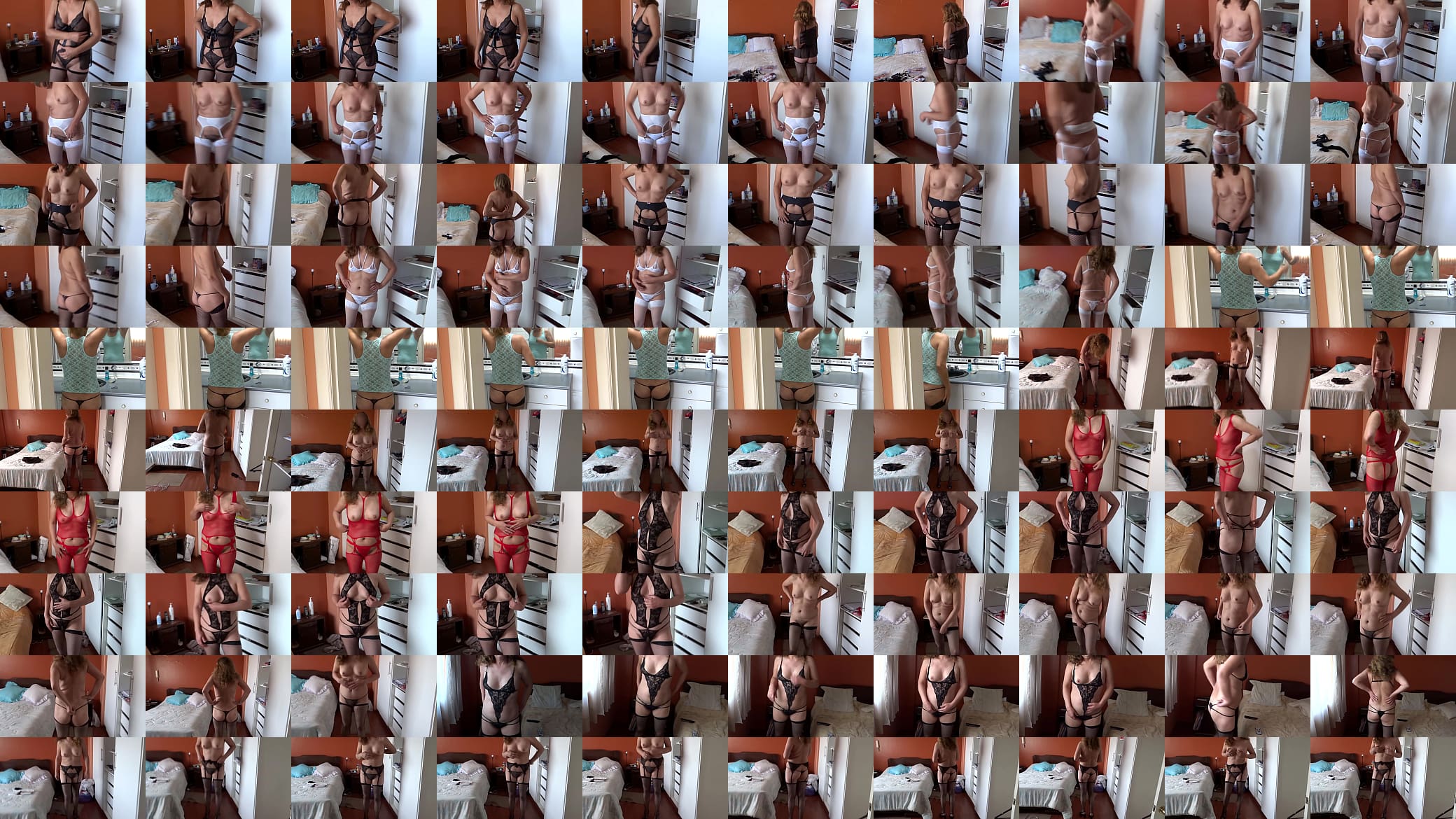 Compilation - I love showing off in erotic lingerie while they film me and jerk off in front of me 预览图