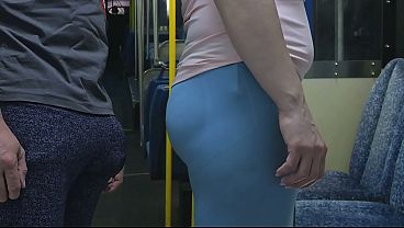 Download Video - Pervert Stranger Touch Her Ass Inside Bus and Ejaculate Using Girl's Hand