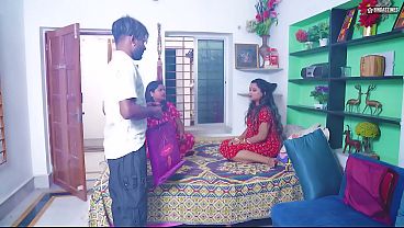 Two Desi & Horny Bhabhi StarSudipa & Mampi Fuck Two Delivery Boy when their Husband Not at Home ( Hindi Audio )