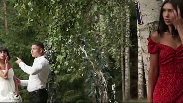 The bride caught her husband with his mistress right at the wedding