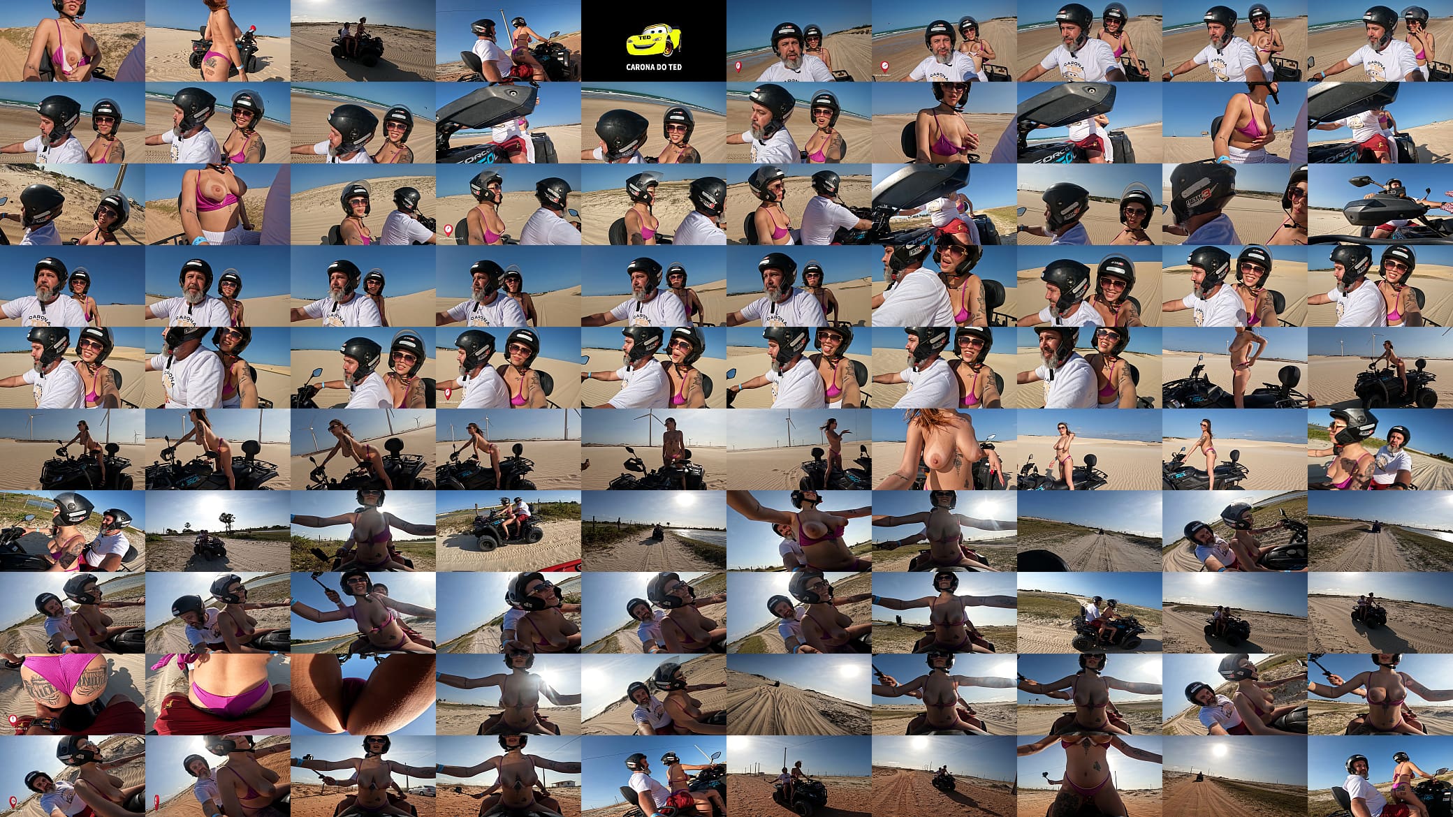 Em Canoa Quebrada no meio das praias e dunas do Cear&aacute; a Carona do Ted com Ma Santos 预览图