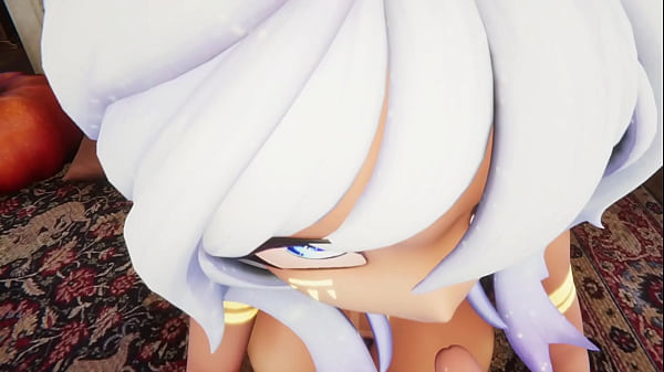 Hentai Vtuber Elfie Love gives you blow job & lets you cum on her face POV (3D / VRCHAT / MMD)