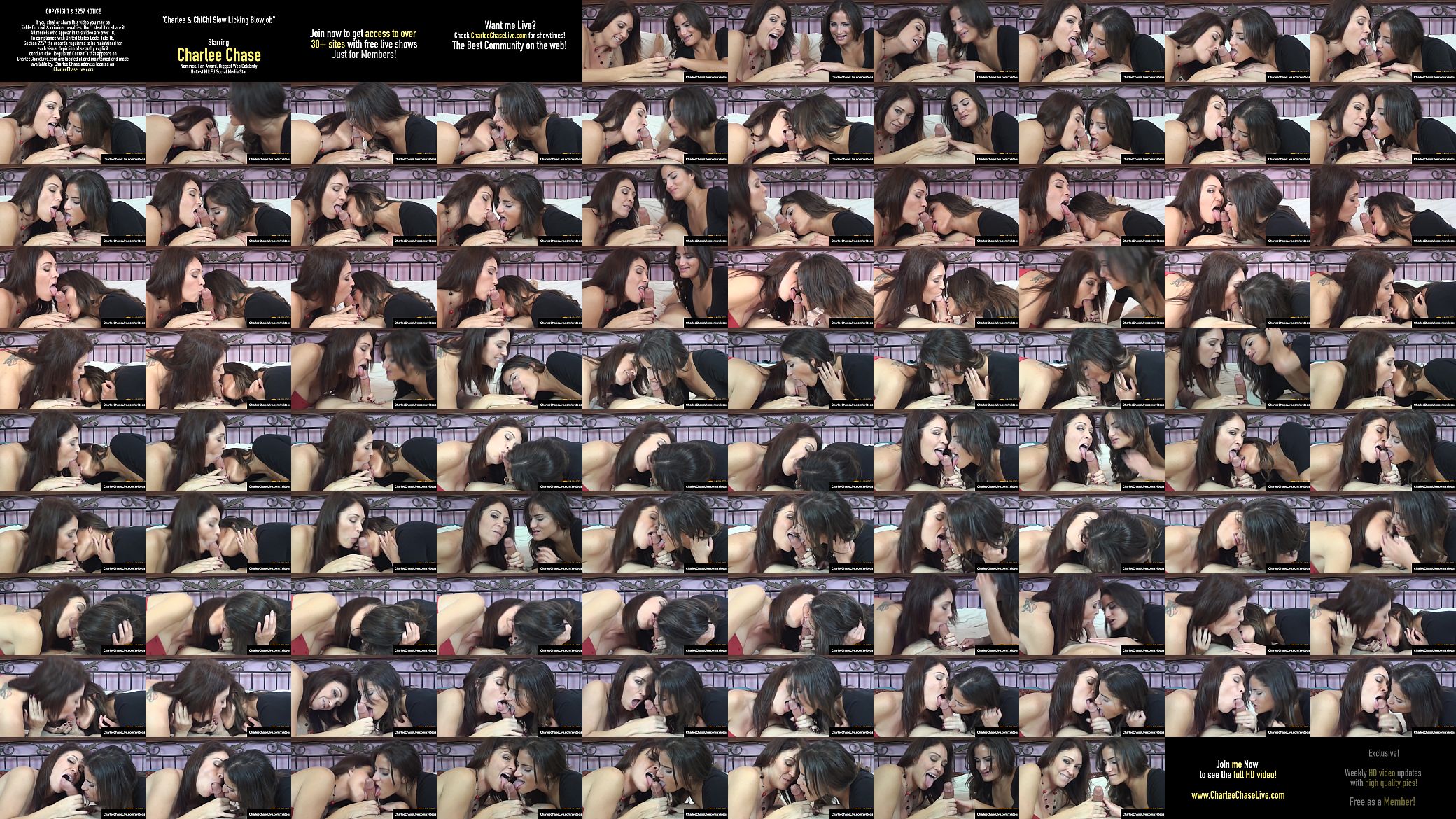 Cock Sucking Cougars Charlee Chase &amp; ChiChi Medina Get Cum! 预览图