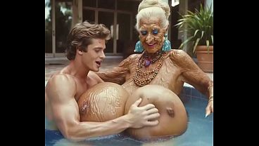 AI - Granny Sex Villa - Old hag's big hooters