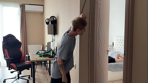 Part 1 caught my straight friend jerking off to...