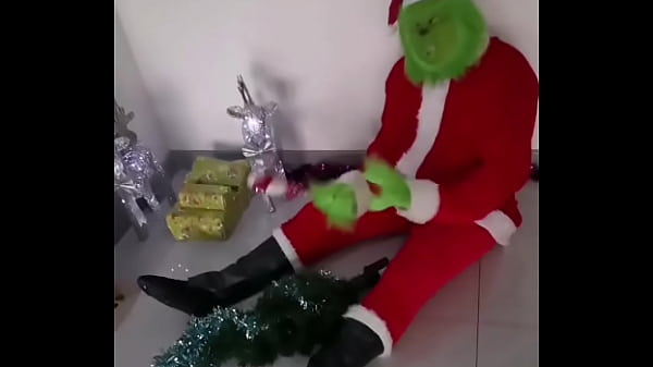 When Mr Grinch is left alone...