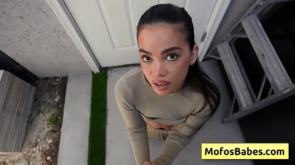 Sexy teen brunette suck huge cock and lick it like a popsicle - Angelina Moon, Logan Xander