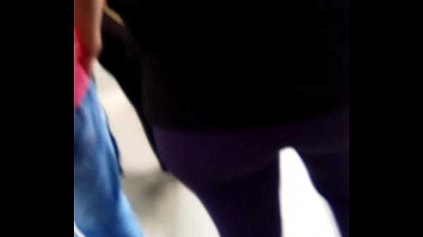 Big ass in purple lycra 2