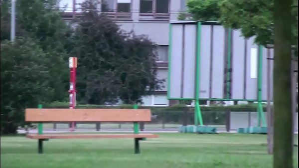 Young cutie Alexis Crystal public street gang bang threesome with 2 teen guys