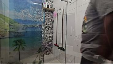 I called my neighbor for help because my shower broke.