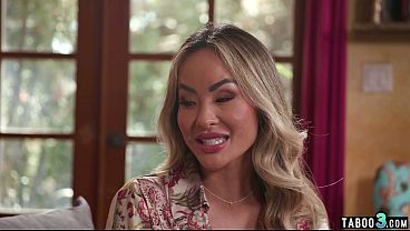 Petite blonde asian MILF stepmother Linda Lan wants to know better stepson
